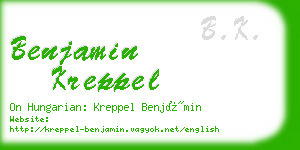 benjamin kreppel business card